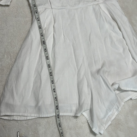 Blue Rain White Button-Front Jumpsuit/Romper - Picture 7 of 10